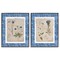 Stupell Industries Blue Botanical Herbs 2pc Framed Giclee Set, design by Livi Finn